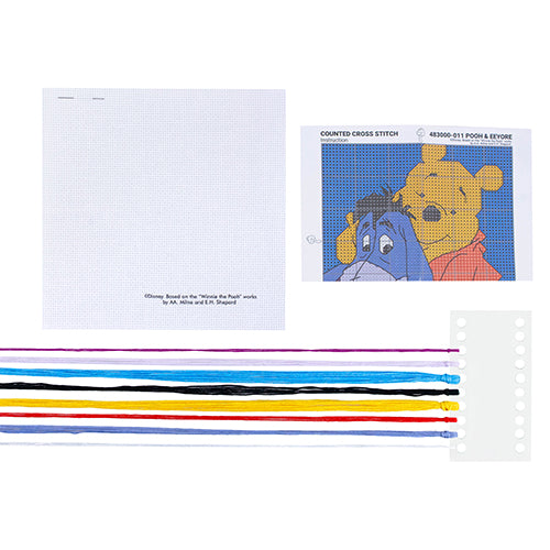 Pooh and Eeyore Counted Cross Stitch kit