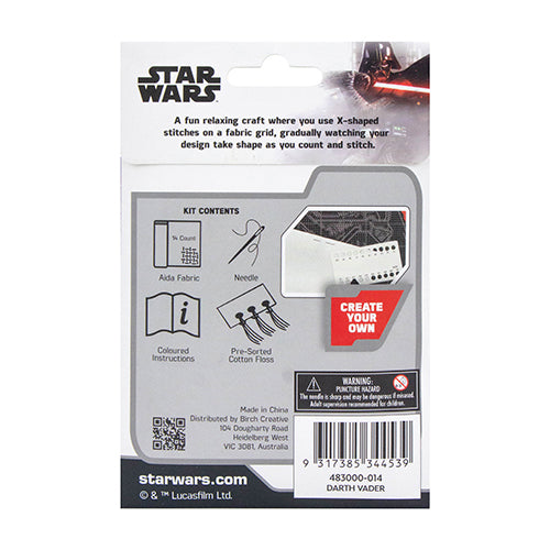 Darth Vader Counted Cross Stitch Kit
