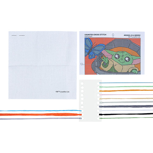 Grogu Counted Cross Stitch