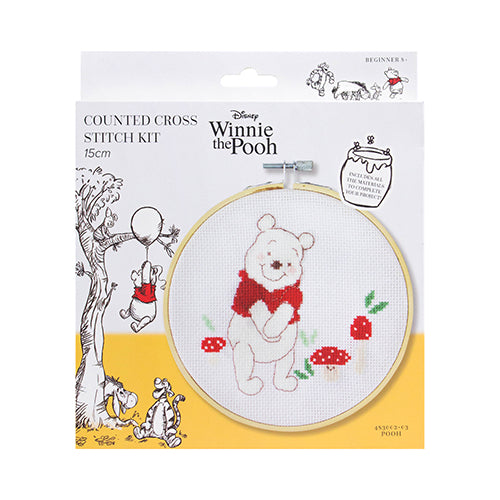 Pooh Counted Cross Stitch Hoop