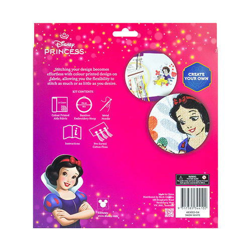 Snow White Half Stitch Hoop