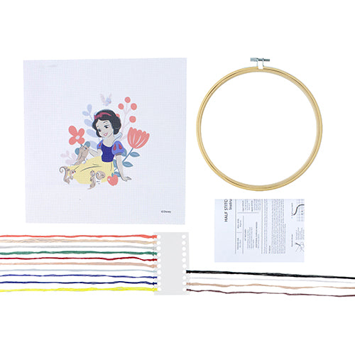 Snow White Half Stitch Hoop