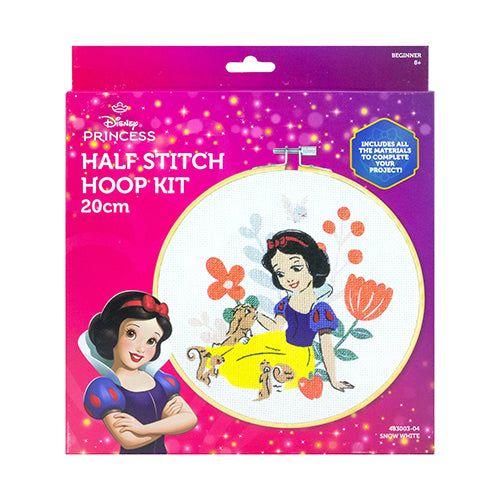 Snow White Half Stitch Hoop