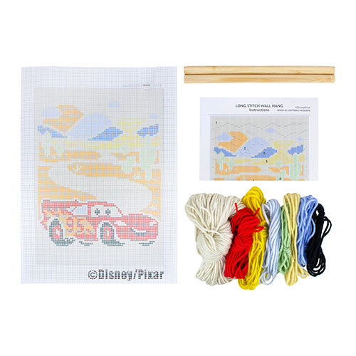 Lightning McQueen Long Stitch Wall Hanging Kit