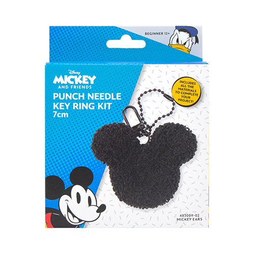 Mickey Ears Punch Needle Keyring Kit