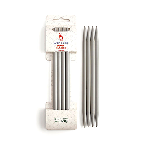 Pony Plastic Double Point Needles  – 20cm