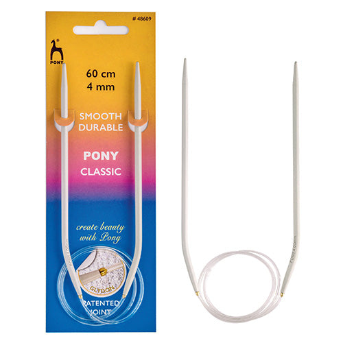 Pony Aluminium Fixed Circular Needles – 60cm