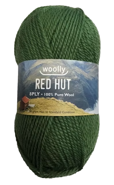 Woolly Red Hut 8ply