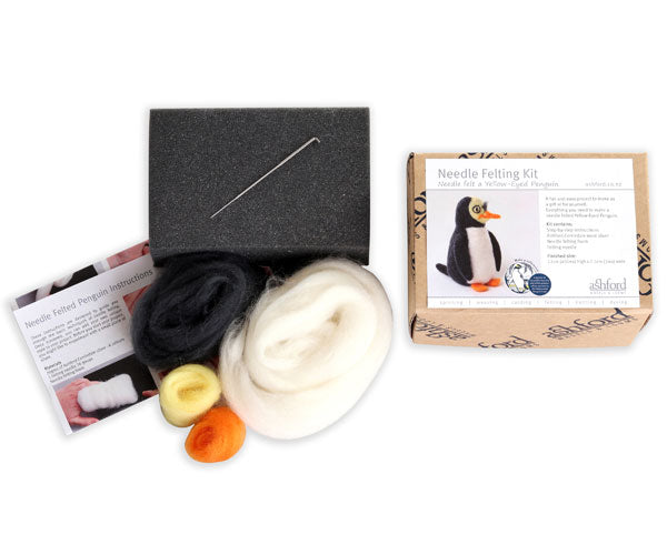 Needle Felting Kit - Penguin